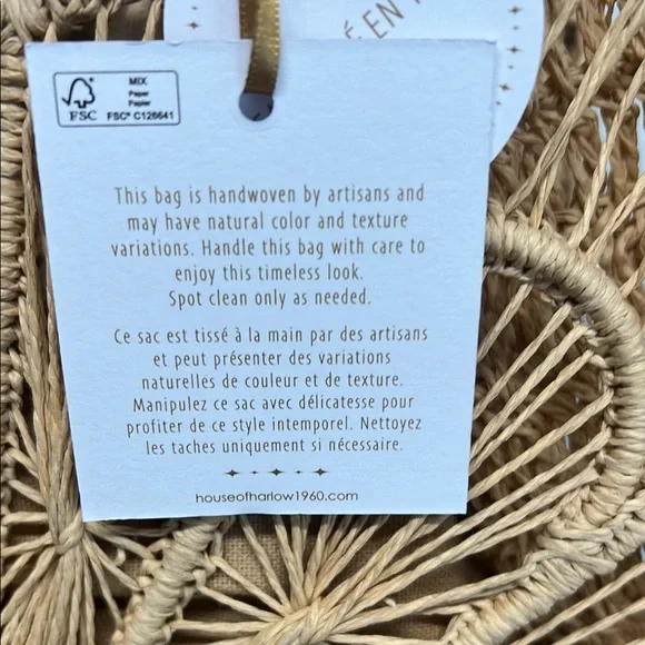 House of Harlow 1960 | Woven Bag w/Removable Crossbody Strap✨ - Picture 4 of 13